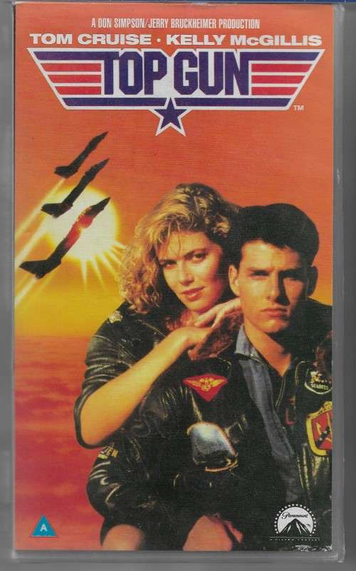 Top Gun Tom Cruise & Kelly McGillis VHS Tape