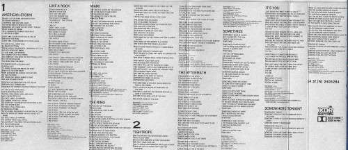 Bob Seger and The Silver Bullet Band - Like A Rock Cassette Tape