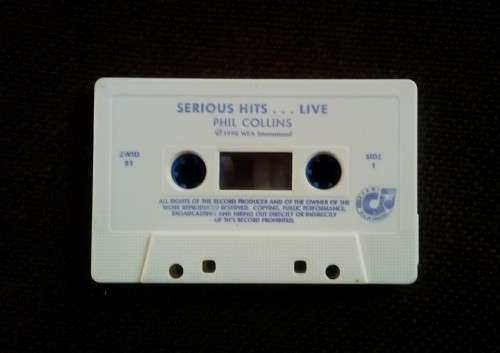 Phil Collins - Serious Hits...Live Cassette Tape