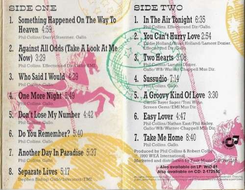 Phil Collins - Serious Hits...Live Cassette Tape