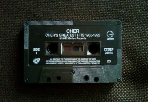 Cher Greatest Hits 1965-1992 Cassette Tape