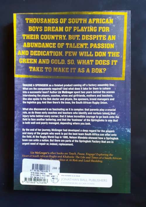 Springbok Factory - What It Takes To Be A Bok by L. McGregor