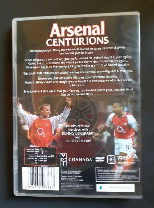 Arsenal - Centurions: 100 Goal Each From Bergkamp & Henry (2 DVD Set)