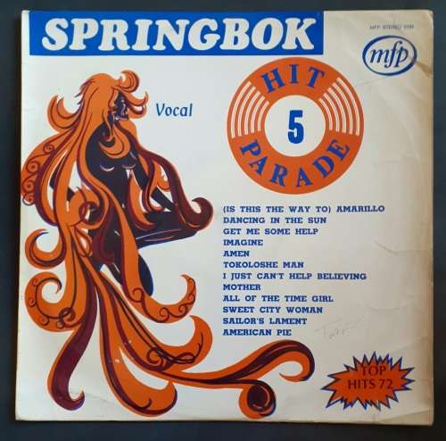 Springbok Hit Parade Vol.5 LP Vinyl Record