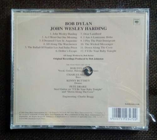 Bob Dylan - John Wesley Harding (CD) (New and Sealed)