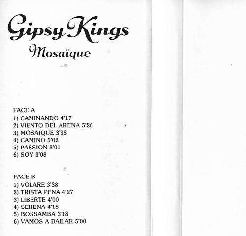Gipsy Kings - Mosaique Cassette Tape