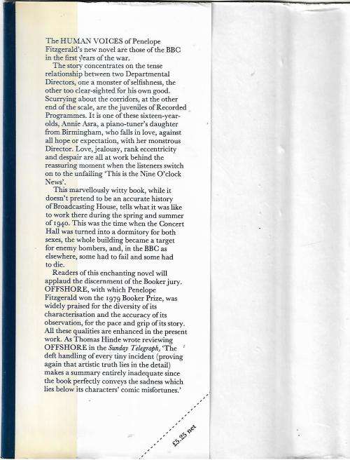 Human Voices by Penelope Fitzgerald (Hardcover)