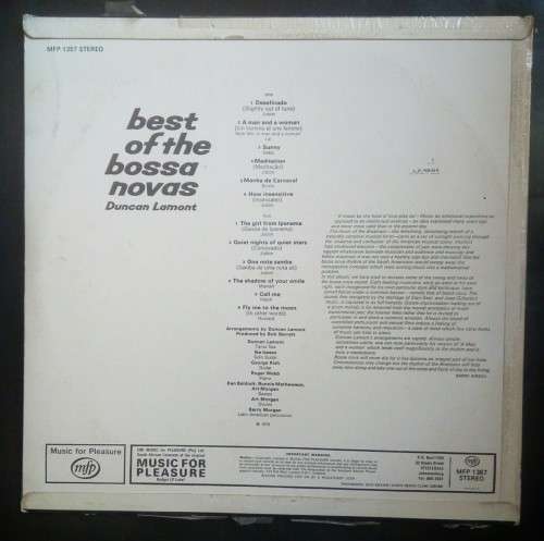 Duncan Lamont - Best of The Bossa Nova LP Vinyl Record