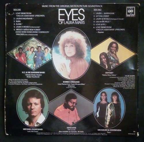 Eyes Of Laura Mars (Music From The Original Motion Picture Soundtrack) LP Vinyl Record