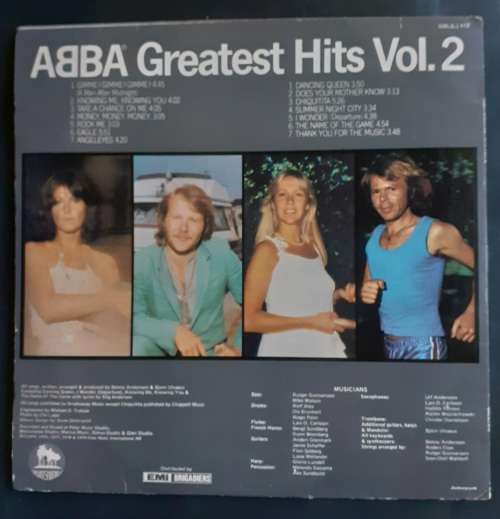 ABBA Greatest Hits Vol.2 LP Vinyl Record