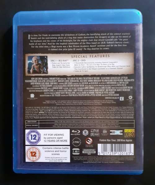 The Lord of The Rings - The Return of The King ( Blu-ray & DVD Set)