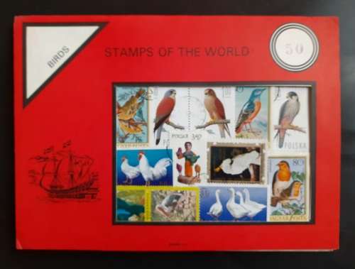 Collection of 50 Birds Stamps