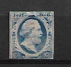 Netherlands 1852 King William III 5c SG#1 Fine Used