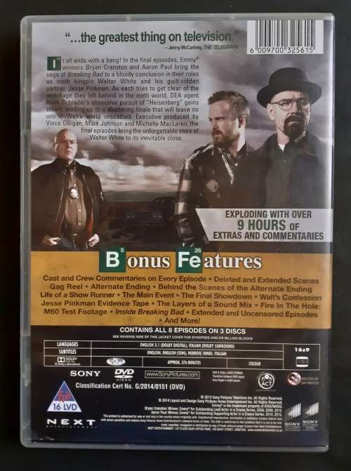 Breaking Bad The Final Season (3 DVD Set)