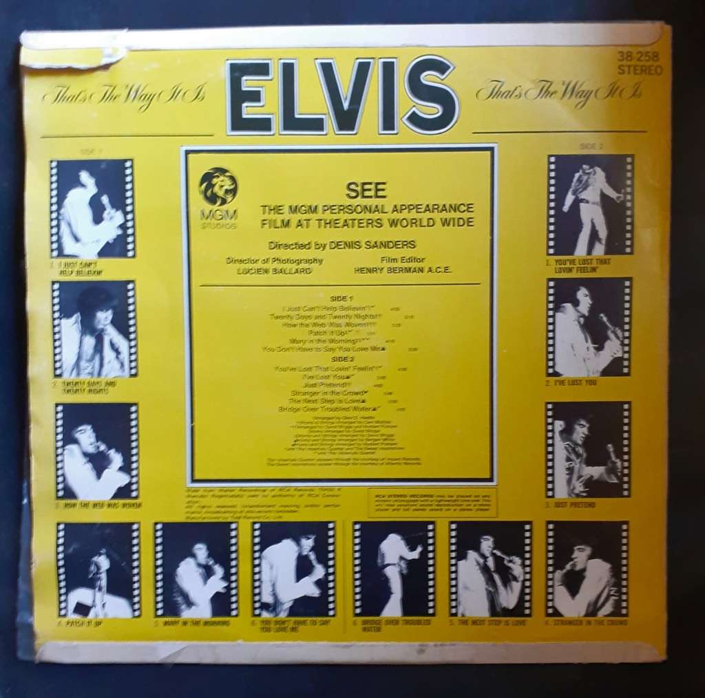 Elvis Presley - That`s The Way It Is LP Vinyl Record