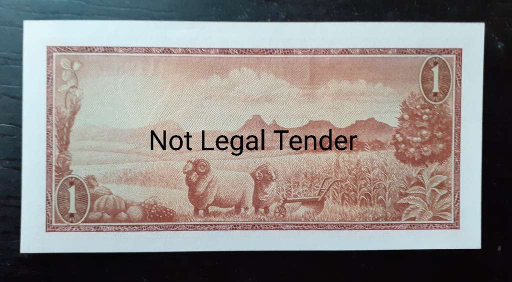 South Africa One Rand G Rissik Bank Note - UNC