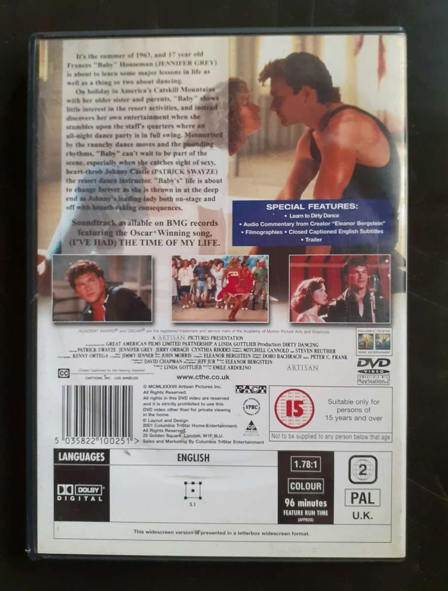 Dirty Dancing - Patrick Swayze & Jennifer Grey (DVD)