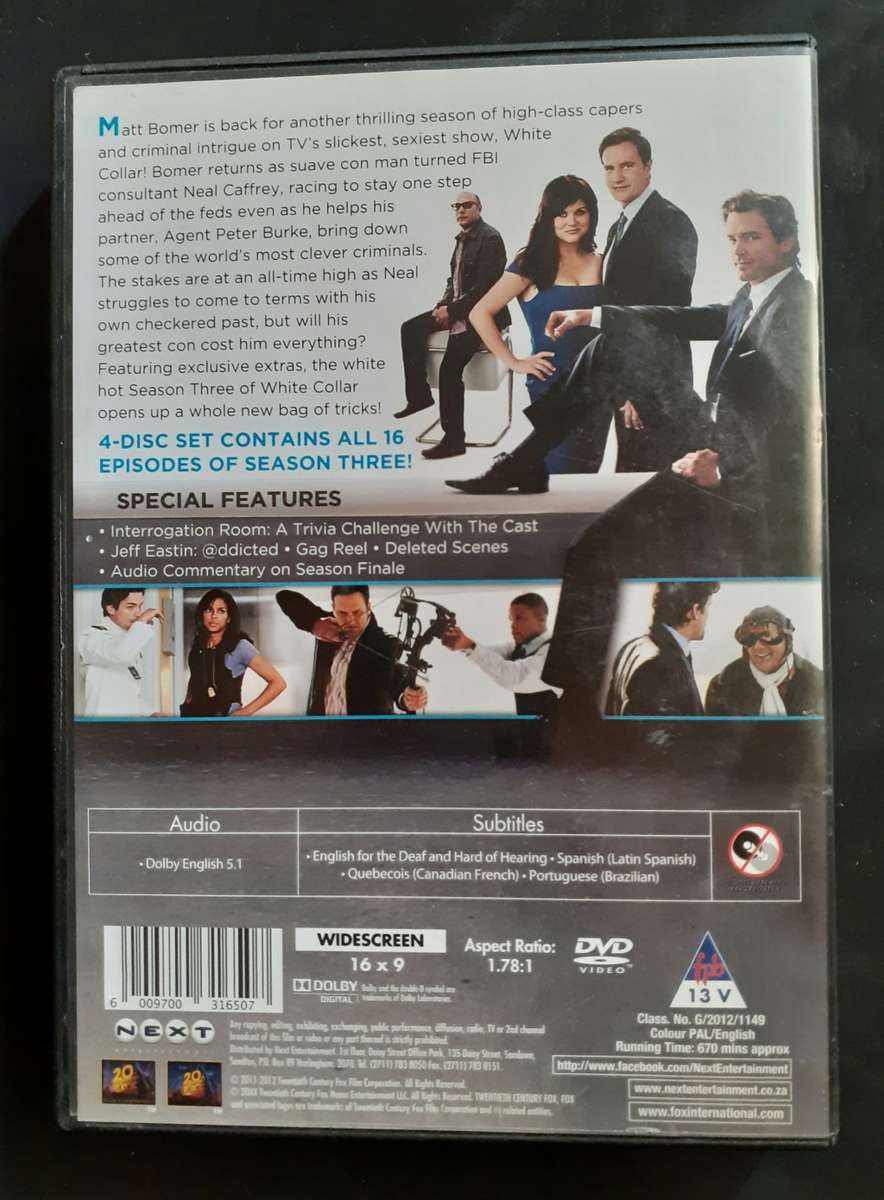 White Collar - The Complete Third Season (4 DVD Set)