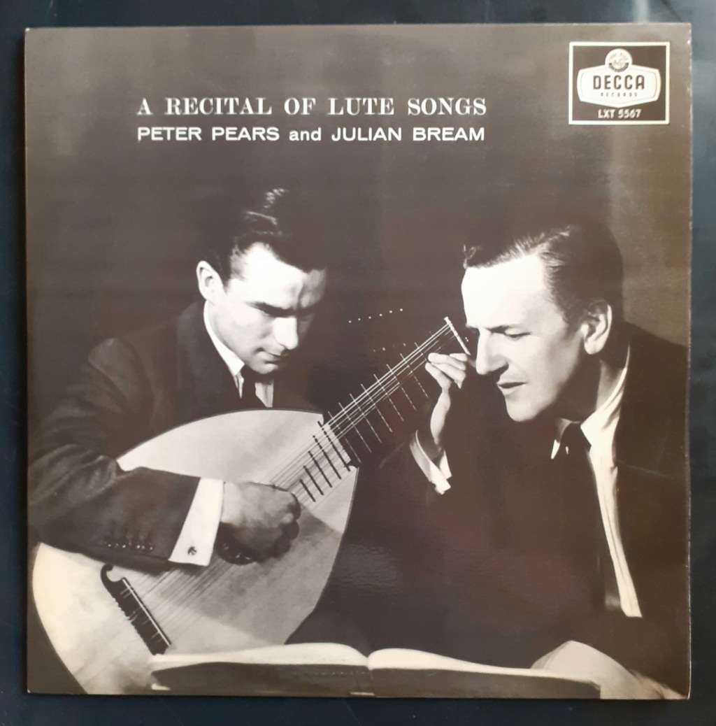 Peter Pears & Julian Bream  A Recital Of Lute Songs LP Vinyl Record - UK Pressing