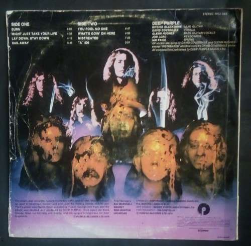 Deep Purple - Burn LP Vinyl Record