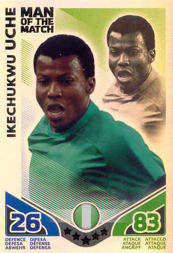 IKECHUKWU UCHE - MATCH ATTAX M.OF MATCH CARD