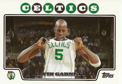 KEVIN GARNETT / BOSTON CELTICS - TOPPS 08/09 NBA CARD