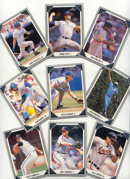 1991 LEAF BASEBALL COMPLETE SET - 528 CARDS