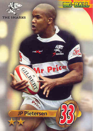 JP PIETERSEN - 2010 BIG BALL RUGBY BASE CARD