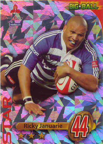 RICKY JANUARIE - 2010 BIG BALL RUGBY STAR CARD