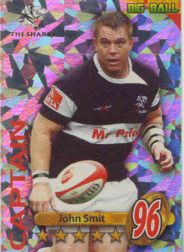 JOHN SMIT - 2010 BIG BALL RUGBY CAPTAIN CARD