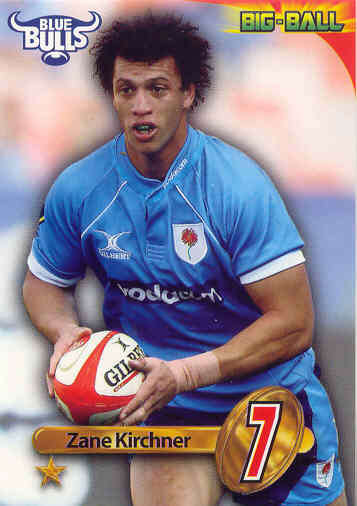 ZANE KIRCHNER - 2010 BIG BALL RUGBY BASE CARD