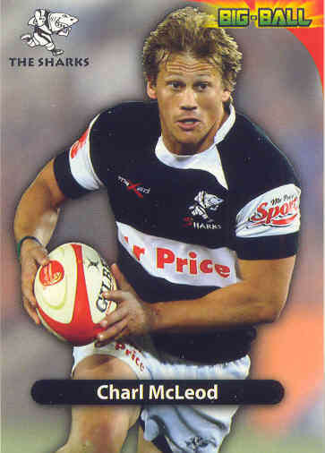 CHARL McLEOD - 2010 BIG BALL RUGBY BASE CARD