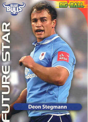 DEON STEGMANN - 2010 BIG BALL RUGBY FUTURE STAR CARD