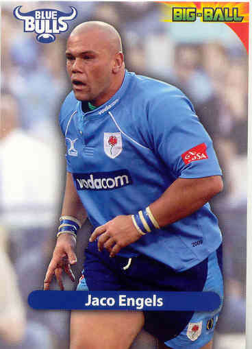 JACO ENGELS - 2010 BIG BALL RUGBY BASE CARD
