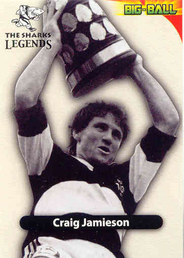 CRAIG JAMIESON - 2010 BIG BALL RUGBY LEGENDS CARD