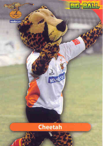 CHEETAH - 2010 BIG BALL RUGBY MASCOT CARD