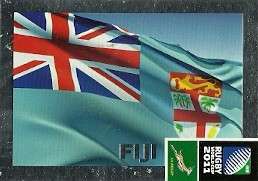 FIJI - 2011 RUGBY WORLD CUP COLLECTION FLAG CARD 015