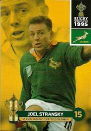 JOEL STRANSKY - 2011 RUGBY WORLD CUP COLLECTION BASE CARD 193