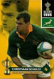 CHRISTIAAN SCHOLTZ - 2011 RUGBY WORLD CUP COLLECTION BASE CARD 184