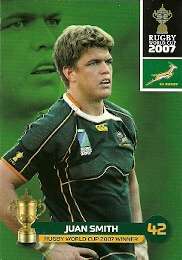 JUAN SMITH - 2011 RUGBY WORLD CUP COLLECTION BASE CARD 149
