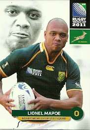 LIONEL MAPOE - 2011 BIG BALL RUGBY COLLECTION BASE 087