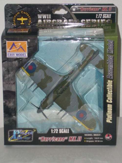 Easy Model Hawker Hurricane MK II RAF 87 Sqn 1942 Aircraft