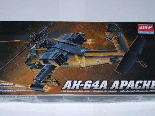 AH - 64A APACHE 1/72 Scale by Academy