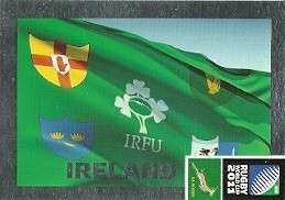 IRELAND - 2011 RUGBY WORLD CUP COLLECTION FLAG CARD 018
