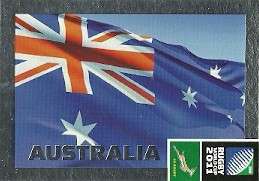 AUSTRALIA - 2011 RUGBY WORLD CUP COLLECTION FLAG CARD 012