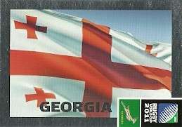 GEORGIA - 2011 RUGBY WORLD CUP COLLECTION CARD 017