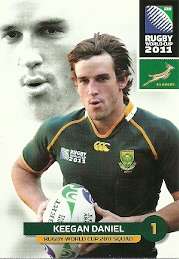 KEEGAN DANIEL - 2011 RUGBY WORLD CUP COLLECTION BASE CARD 086