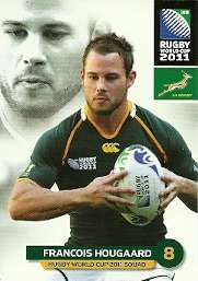 FRANCOIS HOUGAARD - 2011 RUGBY WORLD CUP COLLECTION BASE CARD 074