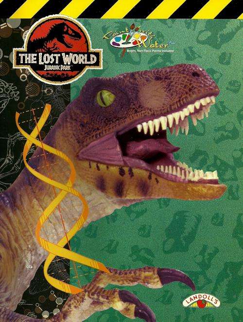 The Lost World : Jurassic Park Paint with Water Book ( New )