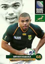 BRYAN HABANA - 2011 RUGBY WORLD CUP COLLECTION BASE CARD 066